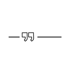Quote Mark Line 