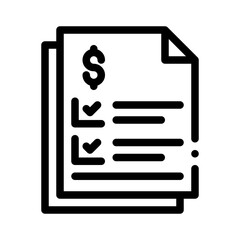 price list line icon