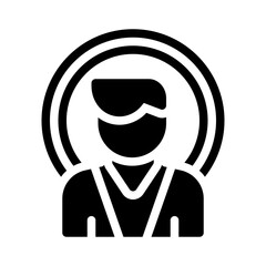 brand awareness glyph icon