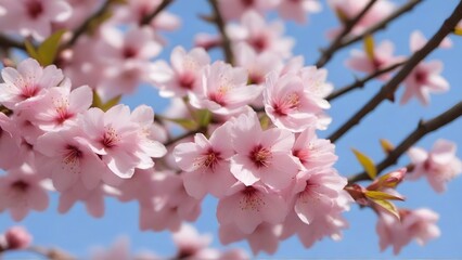 pink cherry blossom in spring