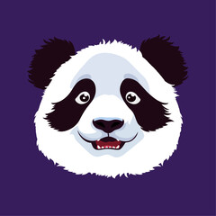 Panda. Vector illustration in a flat style