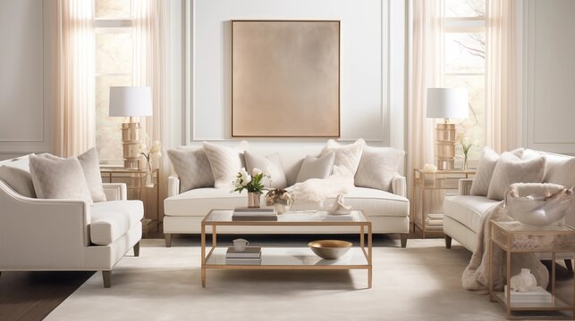 Chic Comfort Create a cozy yet stylish living room with plush furnishings