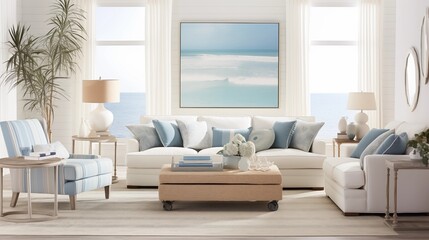 Coastal Chic Embrace coastal charm with a sophisticated twist by incorporating crisp whites