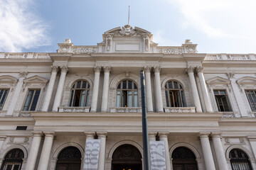 Fototapeta na wymiar Congress Library building in Santiago, Chile