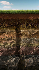 9:16 Illustration of Soil Layers: Unveiling the Earth's Hidden Tapestry.
