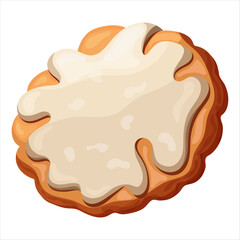 Cookies, confectionery. Vector illustration on a white background