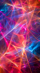 colorful abstract neon lines background