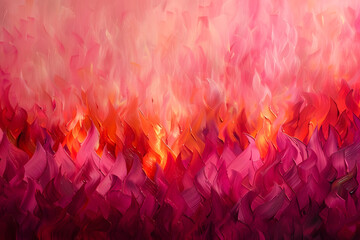 Abstract pink with orange flames background