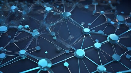 Technology Network Background.