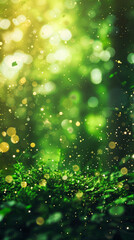 Obraz premium Green nature abstract background