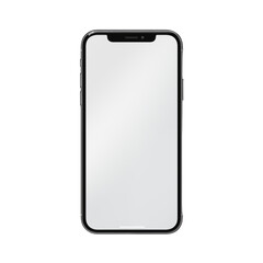 Mobile template isolated on transparent background