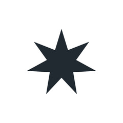 icon star abstract illustrator design template