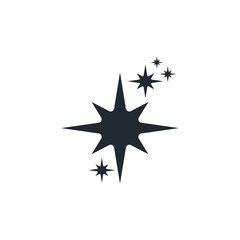 icon star abstract illustrator design template