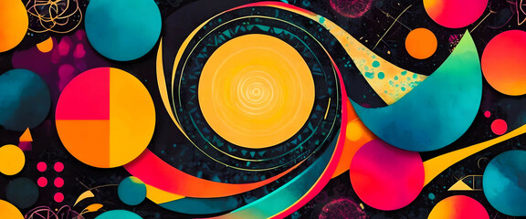 Abstract background with circles