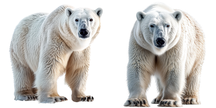 Polar bear isolated on transparent  background