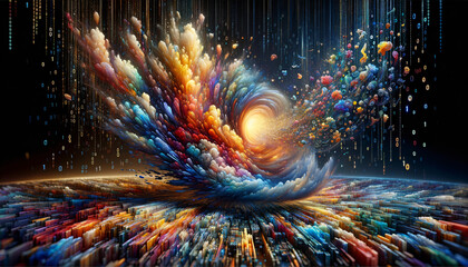 Digital Delight: The Vibrant Dance of Corrupted Files