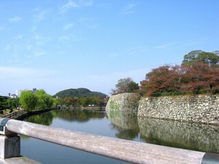 姫路城のお壕の風景