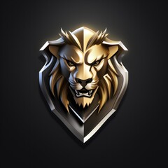 premium royal lion logo 