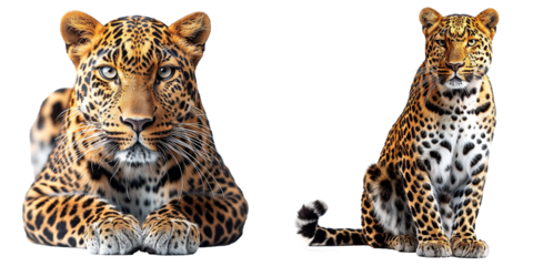 Leopard isolated on transparent background