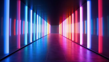 colorful beam warp futuristic fast line blur movement effect light.