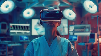 A man wearing a white robe is immersed in a virtual reality experience, looking engaged as he interacts with the virtual world through a modern headset.