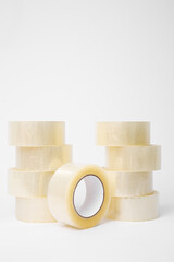 scotch adhesive tape on white background