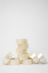 scotch adhesive tape on white background