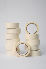 scotch adhesive tape on white background