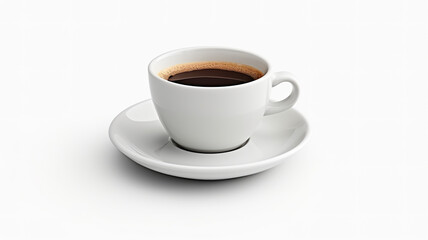 Isolated coffee cup on a white background