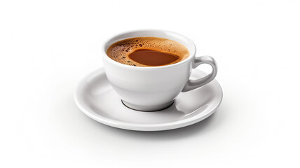 Obraz premium Isolated coffee cup on a white background