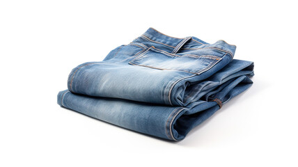 Jeans isolated against a pure white background