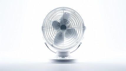Table Fan isolated on pure white background