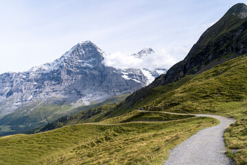 Fototapeta premium jungfrau summit, jungfrau railway, swiss alps