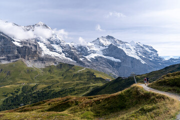 Fototapeta na wymiar jungfrau summit, jungfrau railway, swiss alps