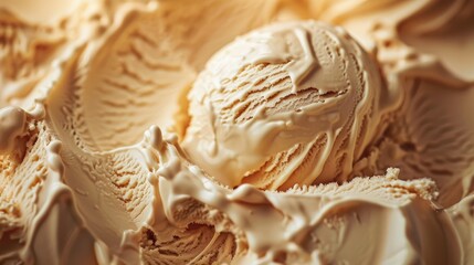 Whipped Vanilla Ice Cream with Elegant Creamy Texture.