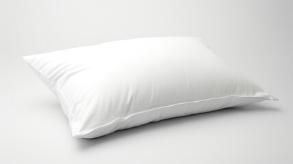 Fototapeta na wymiar Isolated white pillow on a stark white background