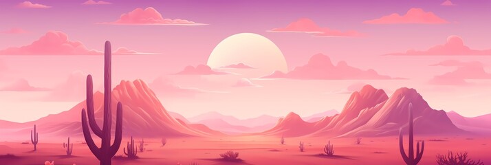 Fantasy Desert Landscape Background image HQ Print 15232x5120 pixels. Neo Game Art V6 10
