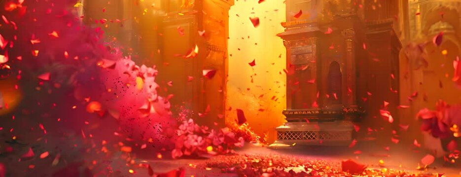 holi background 4K Video