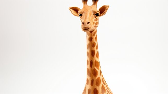 giraffe isolated on white © HotiGrapher