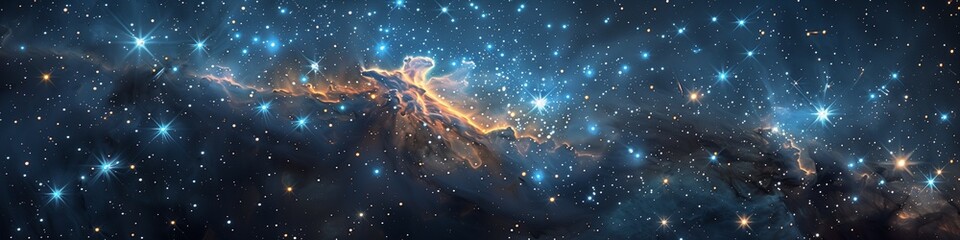 Galactic glitter sparkling star cosma as background - obrazy, fototapety, plakaty