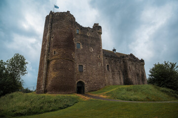 Fototapeta na wymiar medieval castle Duone, Scotland.architecture and travel landmarks