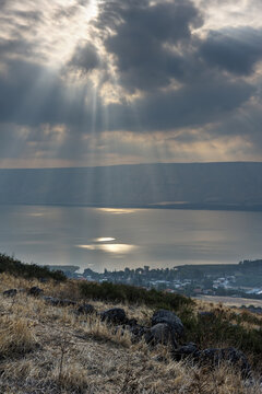Lake Kinneret at dawn