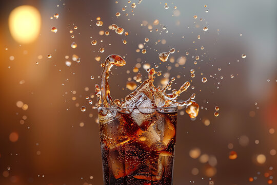 cola splash, AI generated