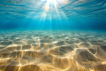 under water ray of light, AI generated
