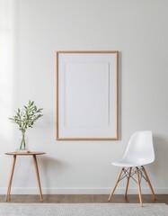 empty room with frame