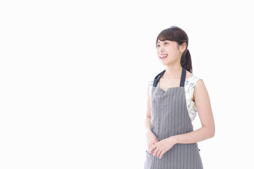 注文を取るカフェスタッフ