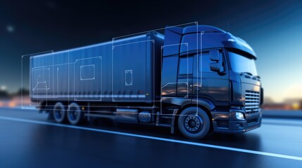 Smart transportation and intelligent logistics drive the truck logistics network, ensuring efficient import-export operations and containerized cargo management.