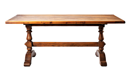 Old wooden table, cut out