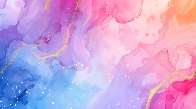 Water color luxury color abstract background design AI Image Generative.