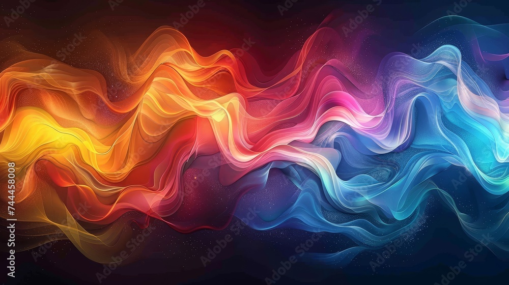 Aufkleber discover the dynamic interplay of colors and shapes in backgrounds that seamlessly blend abstract ar